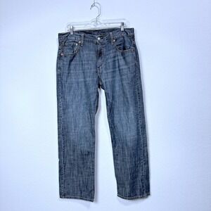 Levi's 569 Loose Straight  Baggy Fit Jeans Blue Men 33x32